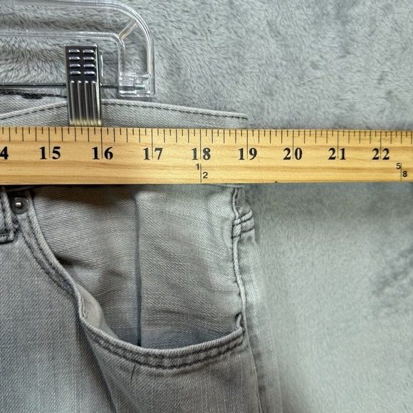 Levis 505 Straight Fit Jeans Men's Size 40x32(38x31) Gray Zip Fly - Picture 6 of 9